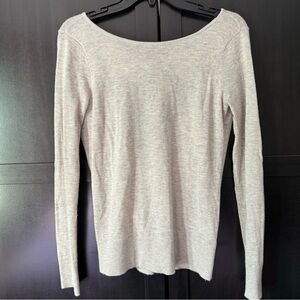 Club Monaco sweater soft cashmere with back open style